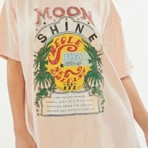 Project Social T Cream Woman's Tee Sz OS 100% Cotton Summer Vibes